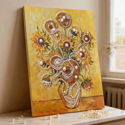 Relaxing Craft Kit for Adults: Framed Pearl Art, Home Decor Gift Idea