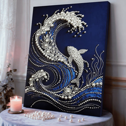 Relaxing Craft Kit for Adults: Framed Pearl Art, Home Decor Gift Idea