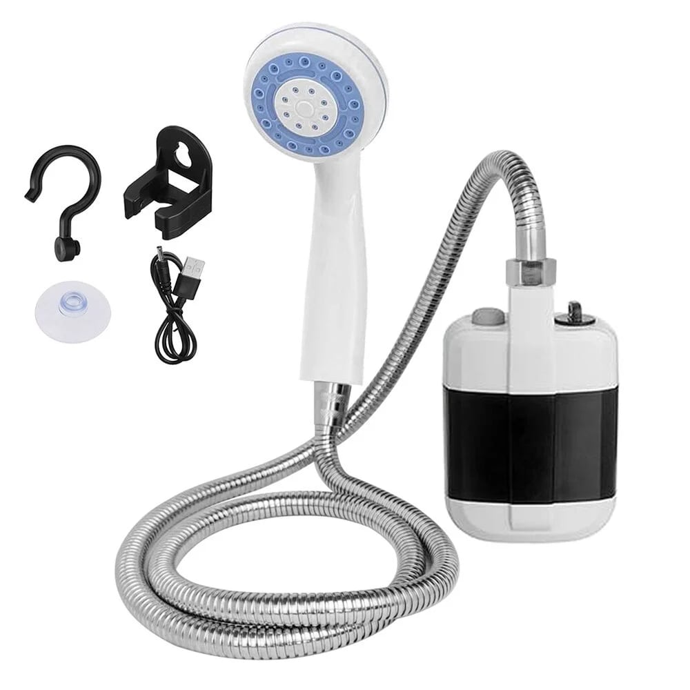 🚿 Stay Fresh Outdoors✨ Portable Camping Shower with Adjustable Flow – For Easy & Convenient Outdoor Cleaning!
